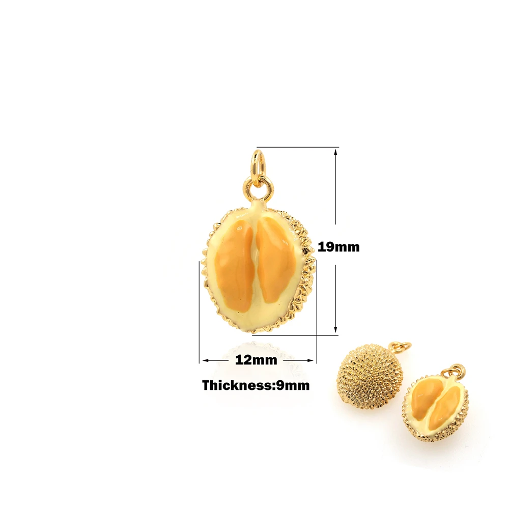Golden Brass Mini Fruit King Durian Pendant Jewelry DIY Necklace Bracelet Accessories Making Jewelry Supply
Golden Brass Mini Fruit King Durian Pendant Jewelry DIY Necklace Bracelet Accessories Making Jewelry Supply