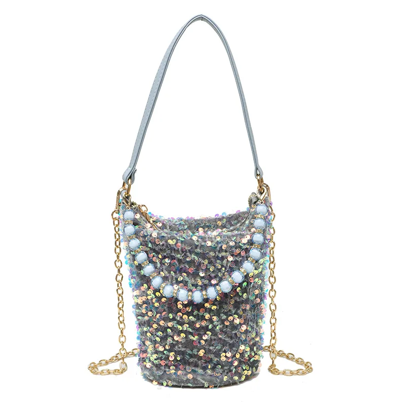 Summer fashion small bag 2021 new fashion one-shoulder women's bag sequined cross-body bag fashion trend bucket bag
Summer fashion small bag 2021 new fashion one-shoulder women's bag sequined cross-body bag fashion trend bucket bag
