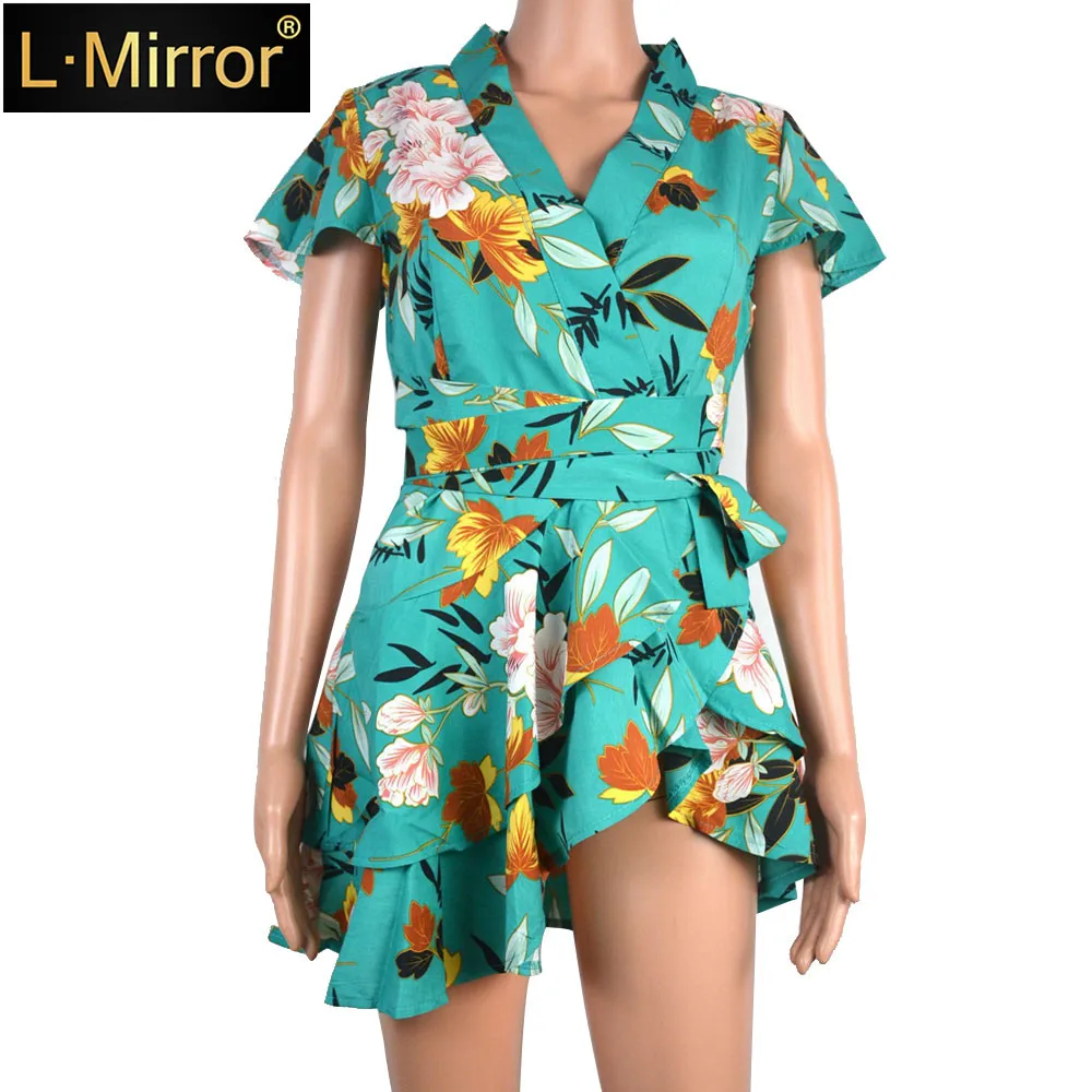 L.Mirror 1Pcs Women's Sexy V-Neck Short Sleeves Asymmetric Floral Print Party Summer Mini Dress
L.Mirror 1Pcs Women's Sexy V-Neck Short Sleeves Asymmetric Floral Print Party Summer Mini Dress
