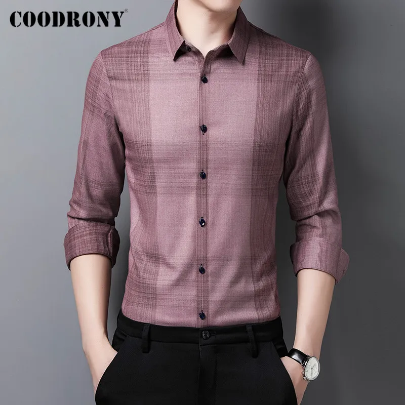 COODRONY Brand Spring Autumn New Arrival Fashion Casual Long Sleeve Shirt Men Business Social Slim Fit Soft Dress Clothing C6186
COODRONY Brand Spring Autumn New Arrival Fashion Casual Long Sleeve Shirt Men Business Social Slim Fit Soft Dress Clothing C6186