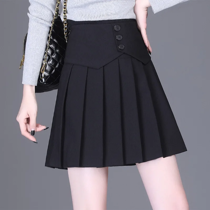 Black Pleated Skirt for Women High Waist Slim Plus Size Short Skirts Spring Autumn Office Lady Elegant Work Formal Mini Skirts
Black Pleated Skirt for Women High Waist Slim Plus Size Short Skirts Spring Autumn Office Lady Elegant Work Formal Mini Skirts