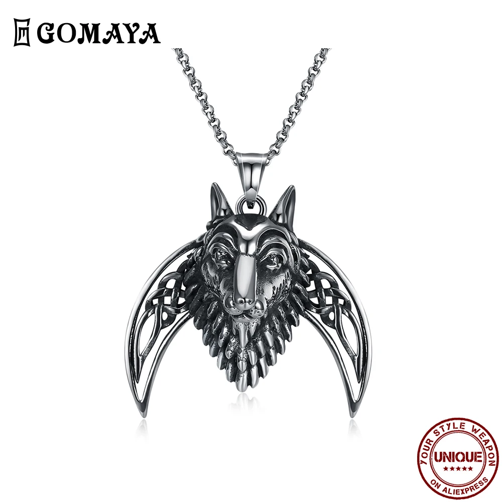 GOMAYA Stainless Steel Necklace For Men Personality Design Animal Necklace Pendant Classic Anniversary Party Fashion Jewelry
GOMAYA Stainless Steel Necklace For Men Personality Design Animal Necklace Pendant Classic Anniversary Party Fashion Jewelry