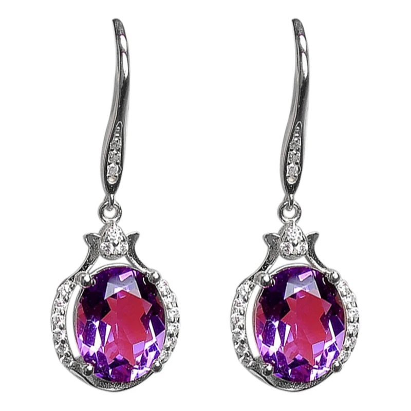 New Exquisite Purple Crystal Earrings Drop Earrings Elegant Female Fashion Party Earrings Jewelry Gifts
New Exquisite Purple Crystal Earrings Drop Earrings Elegant Female Fashion Party Earrings Jewelry Gifts