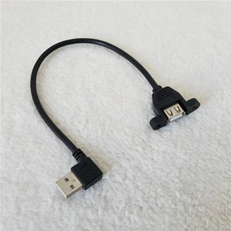 90 Degree USB Type A Right Angle Male to USB A Female Adapter Cable Screws Panel Mounting Wire with Black 30cm
90 Degree USB Type A Right Angle Male to USB A Female Adapter Cable Screws Panel Mounting Wire with Black 30cm