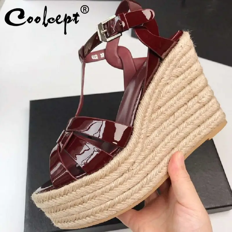 Coolcept Brand Fashion Sandals Women Genuine Leather Platform High Heels Shoes Summer Party Club Footwear Women Size 34-41
Coolcept Brand Fashion Sandals Women Genuine Leather Platform High Heels Shoes Summer Party Club Footwear Women Size 34-41
