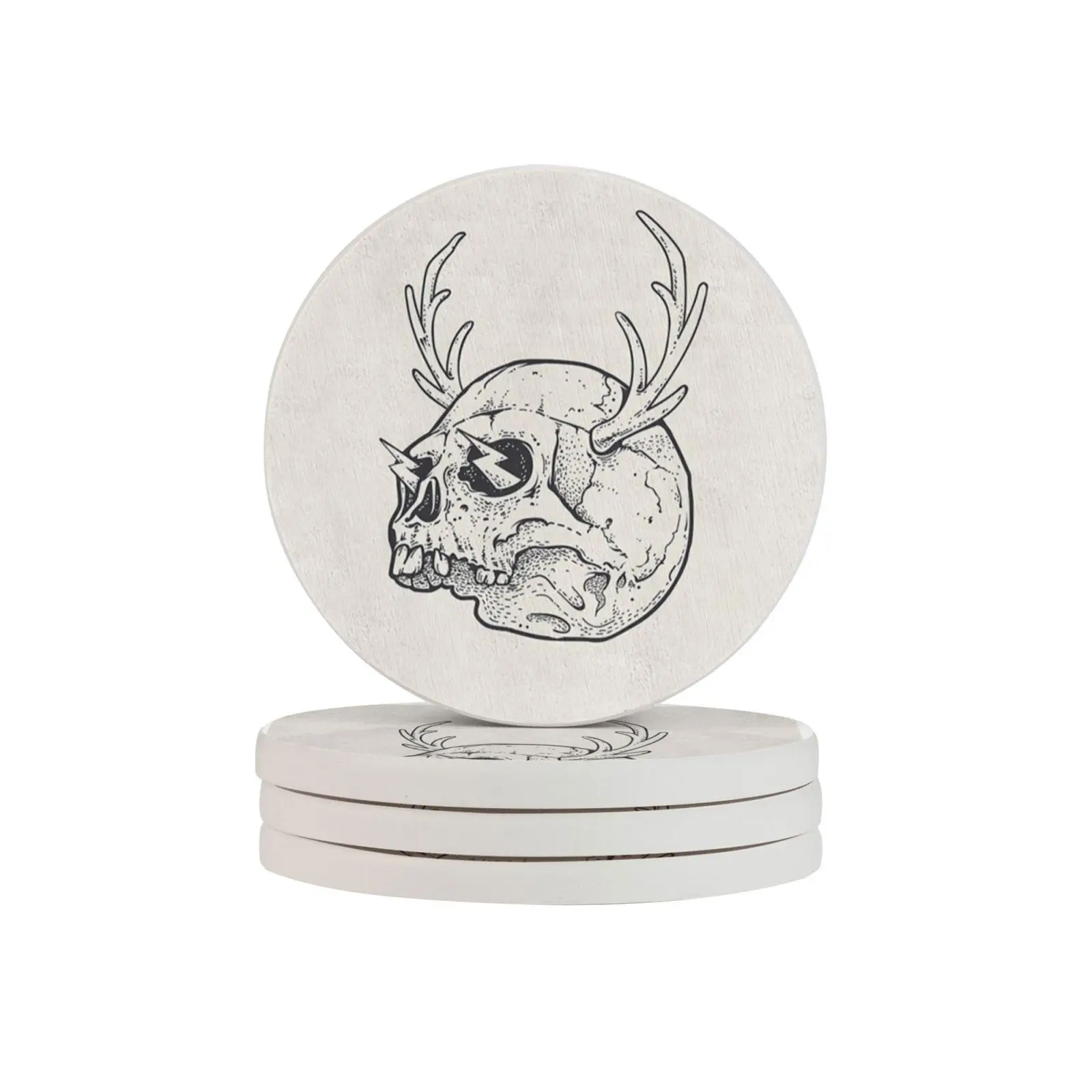 Drink Coaster Personality Kitchen Accessories Skull Stand for Dishes Diatom Mud Original Coasters 4-piece Set Pads Cups Table
Drink Coaster Personality Kitchen Accessories Skull Stand for Dishes Diatom Mud Original Coasters 4-piece Set Pads Cups Table