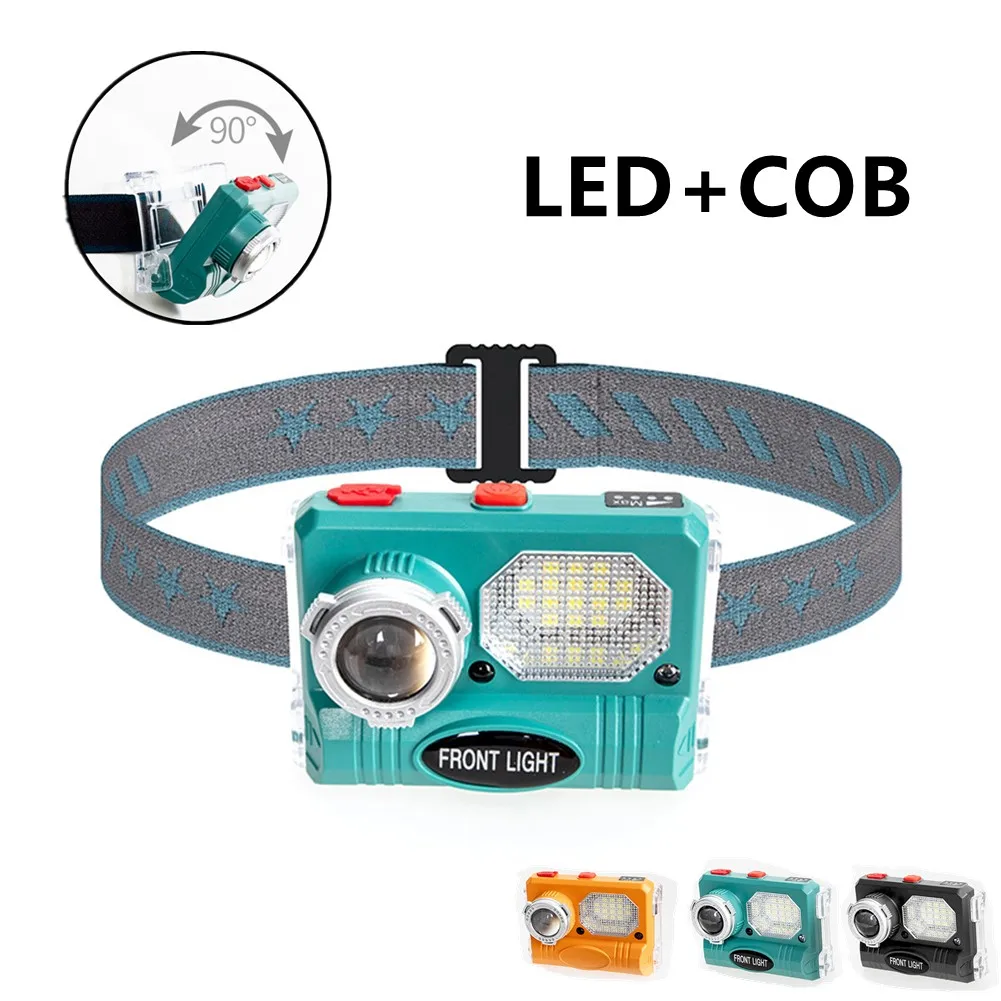 LED Headlight Recharge Super Bright Head Torch Induction Headlamp COB Flashlight Adjustable Waterproof Usb Type-C Fast Charge
LED Headlight Recharge Super Bright Head Torch Induction Headlamp COB Flashlight Adjustable Waterproof Usb Type-C Fast Charge