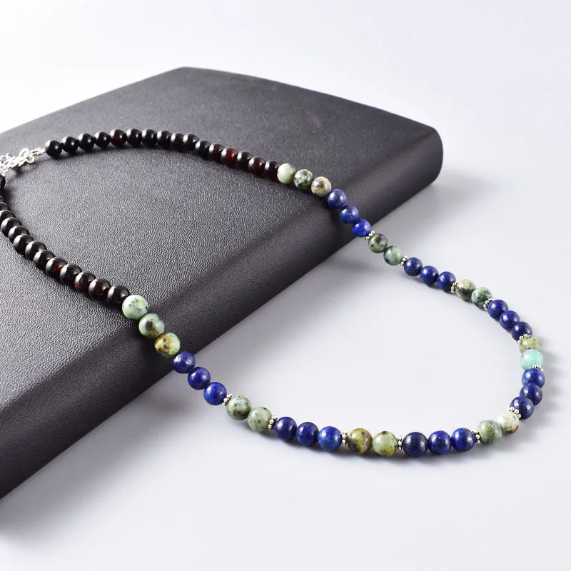 Мужская бижутерия 6 мм черный оникс с бусинами из лазурита цепь ожерелье из натурального камня мужское ожерелье подарок ручной работы
Мужская бижутерия 6 мм черный оникс с бусинами из лазурита цепь ожерелье из натурального камня мужское ожерелье подарок ручной работы