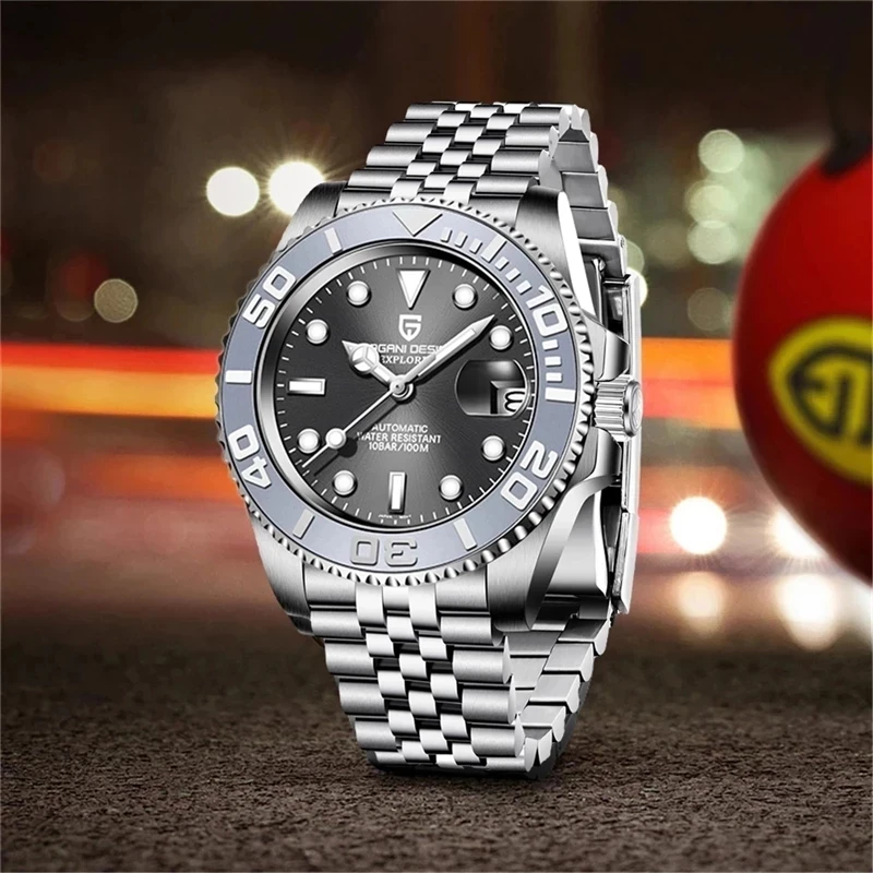 PAGANI Design 40MM Men's Mechanical Watches Top Luxury Brand Automatic Watch Men's 100M Waterproof Fashion Stainless Steel Strap
PAGANI Design 40MM Men's Mechanical Watches Top Luxury Brand Automatic Watch Men's 100M Waterproof Fashion Stainless Steel Strap