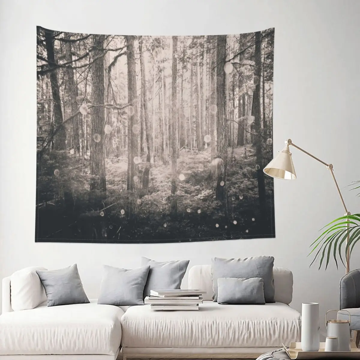 

Forest Nature Walk Tapestry Landscape Decoration Wall Room Home Decor Hanging Living room Kawaii Cartom Style