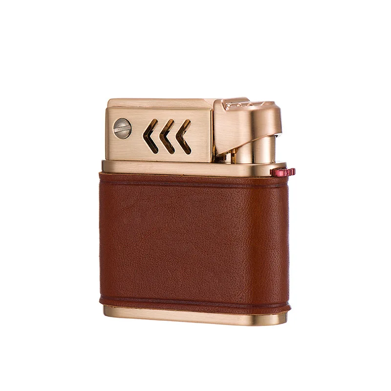 Handmade Leather Stitching Ejection Ignition High-end Gifts Kerosene Lighters Smoking Accessories Lighter Vintage Gadget for Men
Handmade Leather Stitching Ejection Ignition High-end Gifts Kerosene Lighters Smoking Accessories Lighter Vintage Gadget for Men
