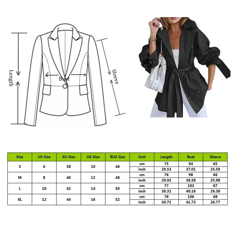 Short Trench Coat For Women Autumn All Match Kahki Jacket Mid-length Overcoat Female Loose Chic Slim Waist Windbreaker
Short Trench Coat For Women Autumn All Match Kahki Jacket Mid-length Overcoat Female Loose Chic Slim Waist Windbreaker