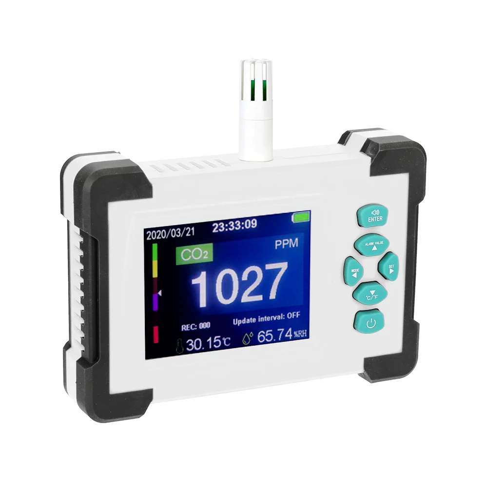 Carbon Dioxide CO2 Detector Infrared Sensor Detecting Tool Portable CO2 Tester Analyzer for Carbon Dioxide Air Quality Detector
Carbon Dioxide CO2 Detector Infrared Sensor Detecting Tool Portable CO2 Tester Analyzer for Carbon Dioxide Air Quality Detector