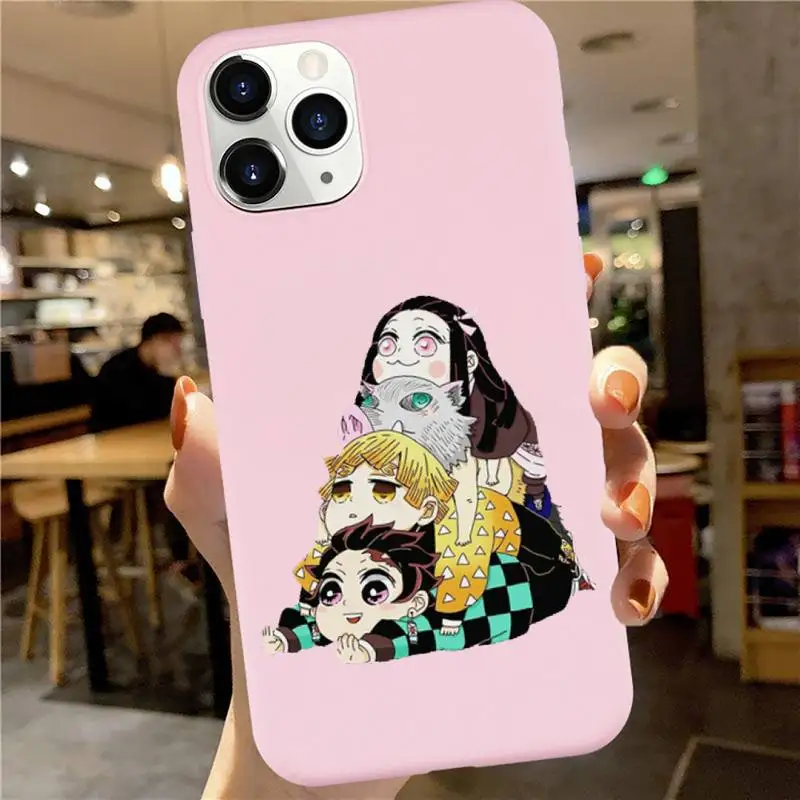 Demon Slayer Kimetsu No Yaiba anime luxury Phone Case funda Candy Color for iPhone 6 7 8 11 12 s mini pro X XS XR MAX Plus 
Demon Slayer Kimetsu No Yaiba anime luxury Phone Case funda Candy Color for iPhone 6 7 8 11 12 s mini pro X XS XR MAX Plus