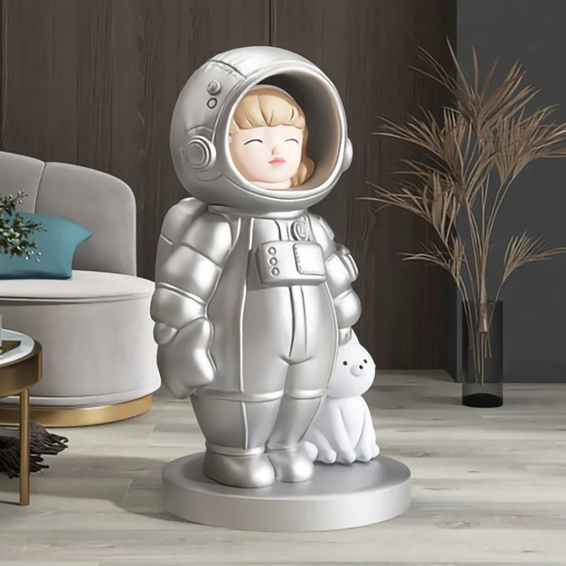 75CM Home Decoration Large Female Astronaut Statue Living Room Ornaments Resin Sculpture DecorateModern Nordic Garden Decor Gift
75CM Home Decoration Large Female Astronaut Statue Living Room Ornaments Resin Sculpture DecorateModern Nordic Garden Decor Gift