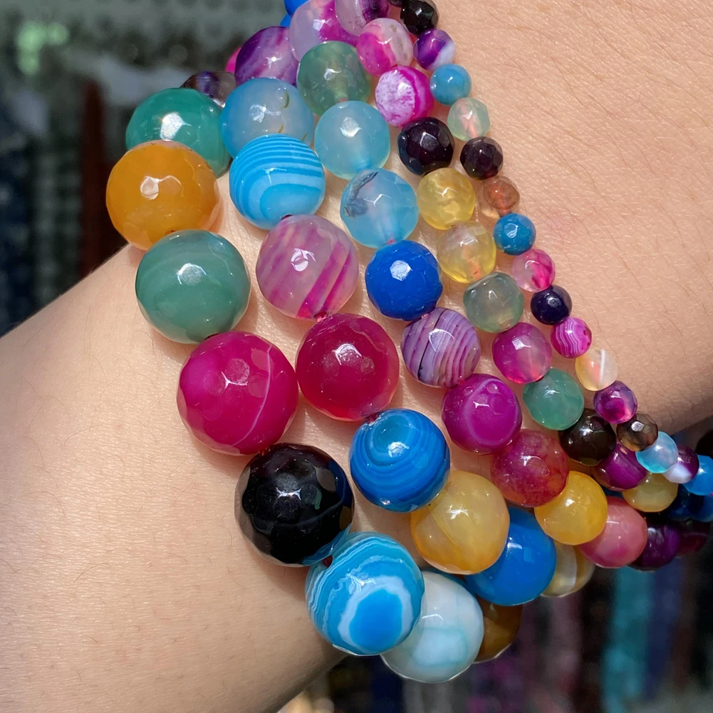 Натуральный камень граненые многоцветные полосатые Агаты Круглые бусины для самостоятельного изготовления ювелирных изделий браслет Шар...
Натуральный камень граненые многоцветные полосатые Агаты Круглые бусины для самостоятельного изготовления ювелирных изделий браслет Шар...