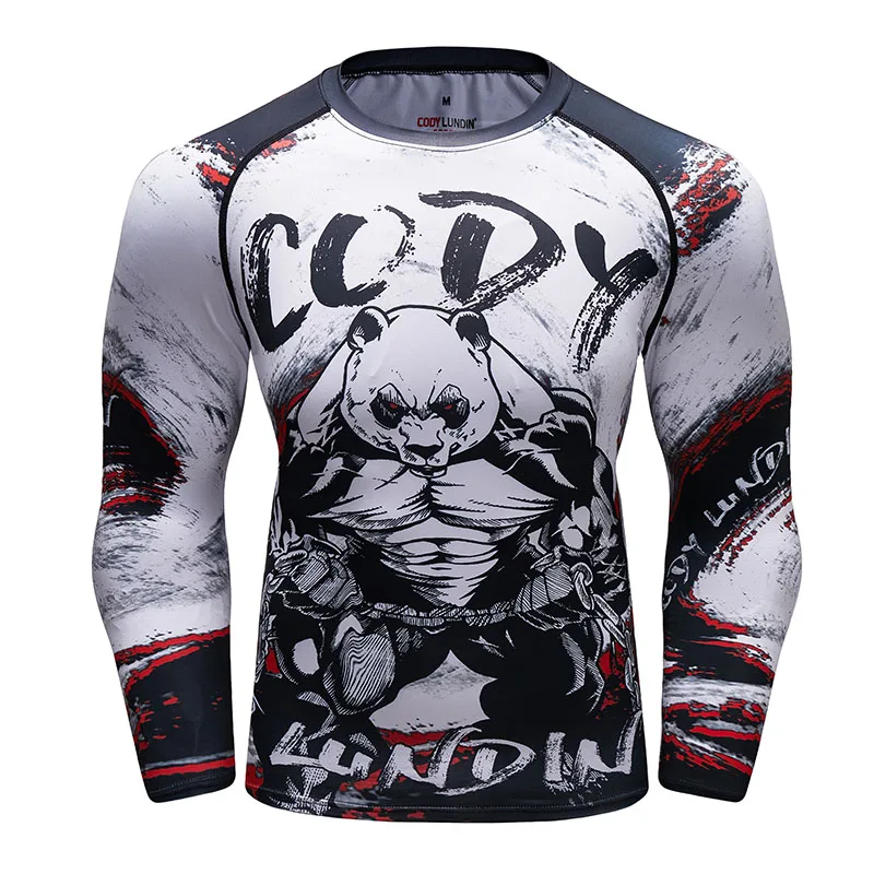 Brand New BJJ MMA Work Out Compression Rashguard T shirt Men Exercise Panda 3D Fitness Tights Bodybuild Cross fit Rash Guard
Brand New BJJ MMA Work Out Compression Rashguard T shirt Men Exercise Panda 3D Fitness Tights Bodybuild Cross fit Rash Guard
