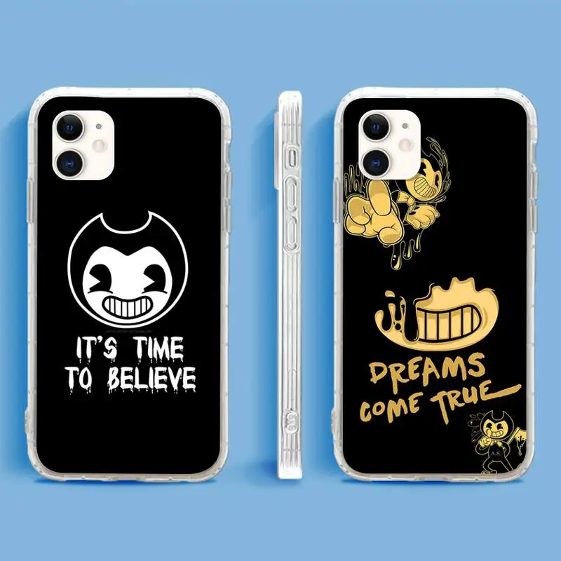 Bendy The Ink Machine Phone Case For iPhone 13 12 11Pro Max 11 XR XS Max X Mini 8 7 6 5 SE 2020 Transparent Cover Shell 
Bendy The Ink Machine Phone Case For iPhone 13 12 11Pro Max 11 XR XS Max X Mini 8 7 6 5 SE 2020 Transparent Cover Shell