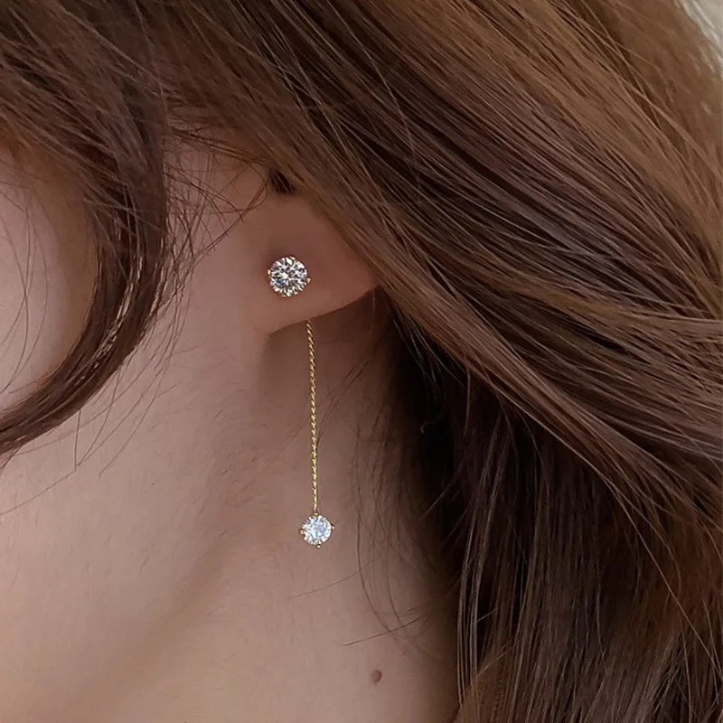 Minimalist Shiny Rhinestones Long Tassel Earring Metal Chain Drop Earrings for Women Femme Delicate Hot Sale Charm Jewelry
Minimalist Shiny Rhinestones Long Tassel Earring Metal Chain Drop Earrings for Women Femme Delicate Hot Sale Charm Jewelry