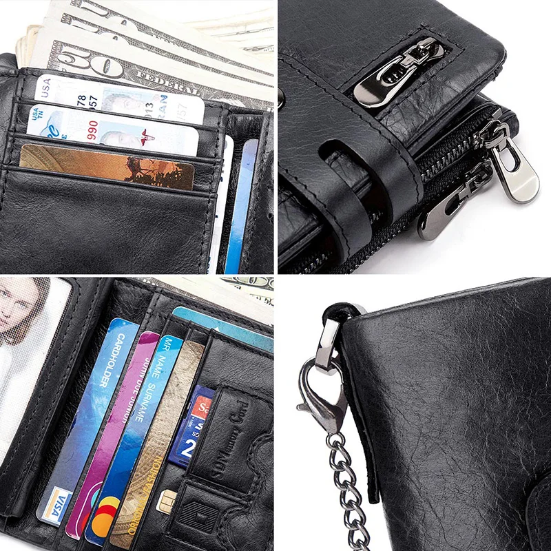 casual men's wallet Short Genuine Leather 2021 casual multi-function card bag zipper Hasp Small and Slim Coin Pocket Purse
casual men's wallet Short Genuine Leather 2021 casual multi-function card bag zipper Hasp Small and Slim Coin Pocket Purse