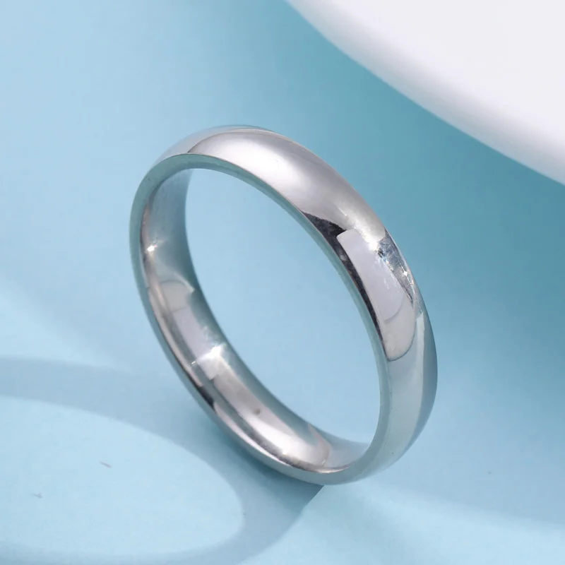 4mm Stainless Steel Classical Simple Rings Smooth Statement Couples Wedding Ring For Men Women Jewelry Gifts 2 Colors SF454sE 
4mm Stainless Steel Classical Simple Rings Smooth Statement Couples Wedding Ring For Men Women Jewelry Gifts 2 Colors SF454sE