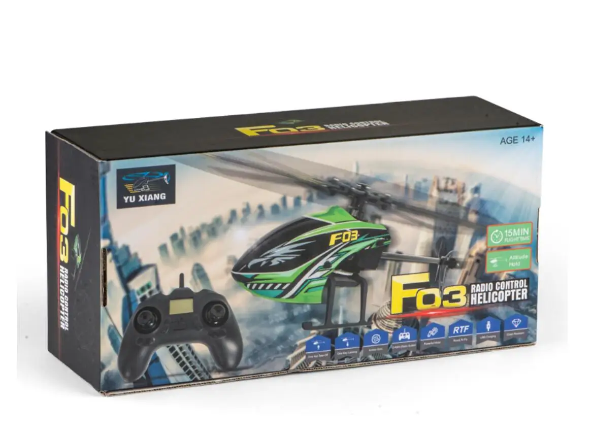Parkten 4CH 6G Gyro Flybarless RC Helicopter RTF aircraft fixed height function one key to take off/land 
Parkten 4CH 6G Gyro Flybarless RC Helicopter RTF aircraft fixed height function one key to take off/land