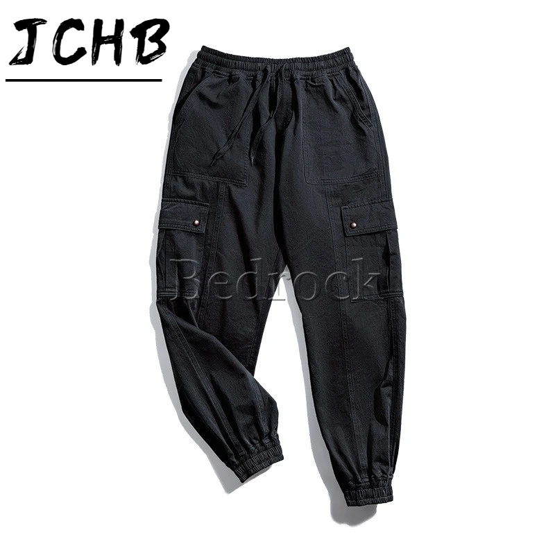 American loose retro multi-pocket solid color pants Ami khaki drawstring casual trousers men 
American loose retro multi-pocket solid color pants Ami khaki drawstring casual trousers men