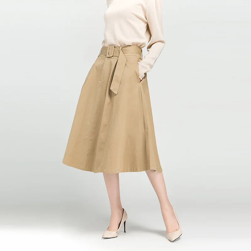 Women's Mid-length Pleated Skirt Spring Fall 2021 New Korean High-waisted A-line Office Lady Umbrella Skirt Faldas Largas Mujer
Women's Mid-length Pleated Skirt Spring Fall 2021 New Korean High-waisted A-line Office Lady Umbrella Skirt Faldas Largas Mujer