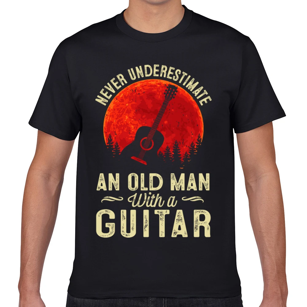 Tops T Shirt Men never underestimate an old man with a guitar Funny White Geek Custom Male Tshirt
Tops T Shirt Men never underestimate an old man with a guitar Funny White Geek Custom Male Tshirt