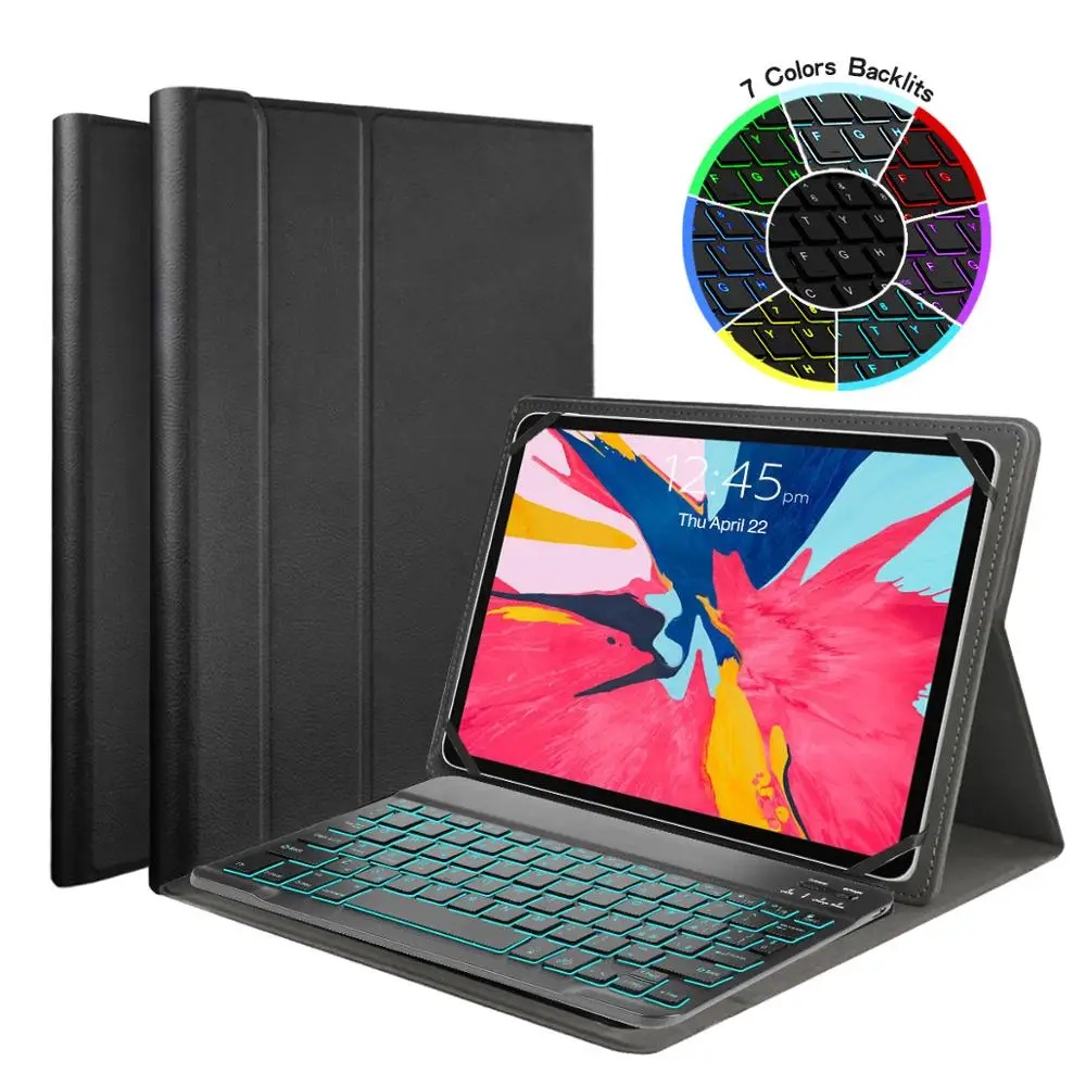 Чехол для клавиатуры с Bluetooth и подсветкой для iPad 10,2, iPad Pro 9,7, Samsung Galaxy Note 10,1, Tab S6, S5e, 10,5, Tab A 10,1, QWERTZ
Чехол для клавиатуры с Bluetooth и подсветкой для iPad 10,2, iPad Pro 9,7, Samsung Galaxy Note 10,1, Tab S6, S5e, 10,5, Tab A 10,1, QWERTZ