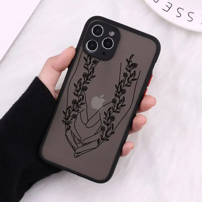 Phone Case For iPhone 12 11 Mini Pro XR XS Max 7 8 Plus X Love yourself Flower Abstract Art Line Matte transparent Cover
Phone Case For iPhone 12 11 Mini Pro XR XS Max 7 8 Plus X Love yourself Flower Abstract Art Line Matte transparent Cover