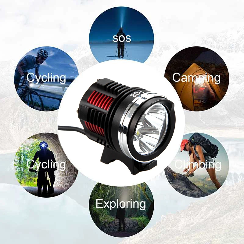 Waterproof 6000LM Bike Light 3x XM-L2 LED Front Headlight 4 Modes Bicycle Lamp Cycling Light +Battery+Red Laser Rear Light
Waterproof 6000LM Bike Light 3x XM-L2 LED Front Headlight 4 Modes Bicycle Lamp Cycling Light +Battery+Red Laser Rear Light