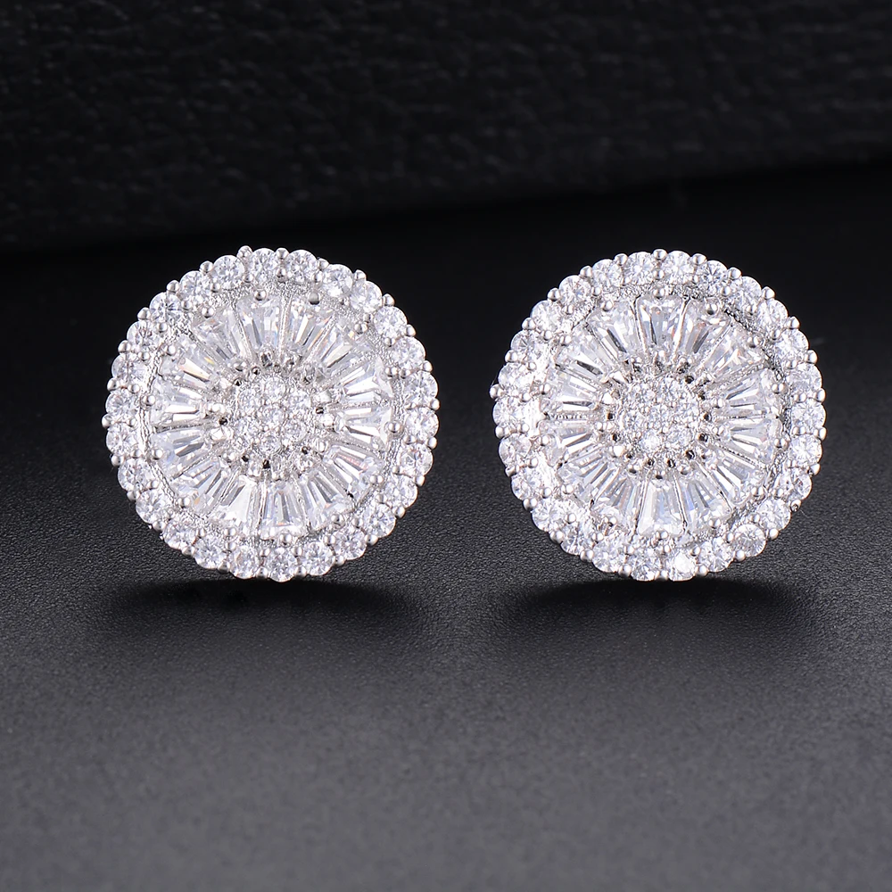 KellyBola Fashion Round Big Flower Full Cubic Zirconia Stud Earrings For Bridal Engagement Earrings Jewelry
KellyBola Fashion Round Big Flower Full Cubic Zirconia Stud Earrings For Bridal Engagement Earrings Jewelry