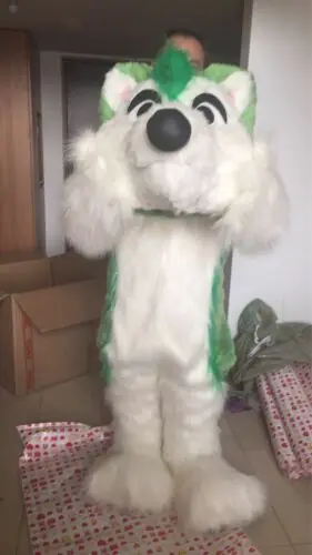 Green Dog Mascot Costume Fursuit Cosplay Fancy Dress Outfit Halloween Adult Suit Birthday Party Advertising Opening Carnival
Green Dog Mascot Costume Fursuit Cosplay Fancy Dress Outfit Halloween Adult Suit Birthday Party Advertising Opening Carnival