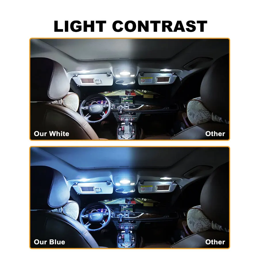ANMINGPU For Audi A6 8L 8V 8P B5 B6 B7 B8 A3 A5 C5 C6 C7 A7 A8 D2 D3 Q5 Q7 Car Canbus LED Interior Indoor Dome Trunk Light Kit
ANMINGPU For Audi A6 8L 8V 8P B5 B6 B7 B8 A3 A5 C5 C6 C7 A7 A8 D2 D3 Q5 Q7 Car Canbus LED Interior Indoor Dome Trunk Light Kit