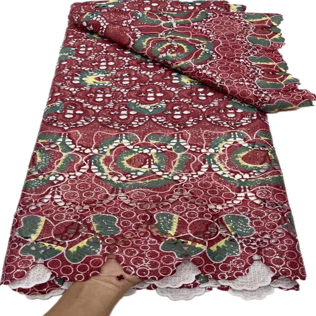 African Swiss Voile Lace 2021 High Quality Nigerian Guipure Lace Embroidery French Sequins Net Fabric For Sewing Clothes
African Swiss Voile Lace 2021 High Quality Nigerian Guipure Lace Embroidery French Sequins Net Fabric For Sewing Clothes