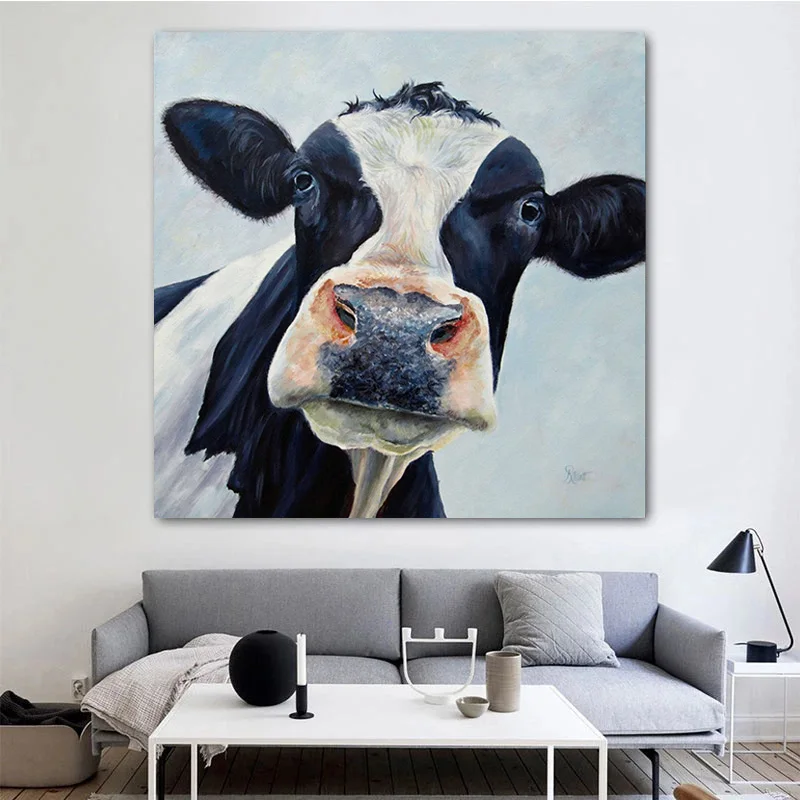 Nordic Animal Cute Cow Canvas Painting Posters Modern Art Wall Picture Cuadros Home Decoration for Living Room Decor
Nordic Animal Cute Cow Canvas Painting Posters Modern Art Wall Picture Cuadros Home Decoration for Living Room Decor