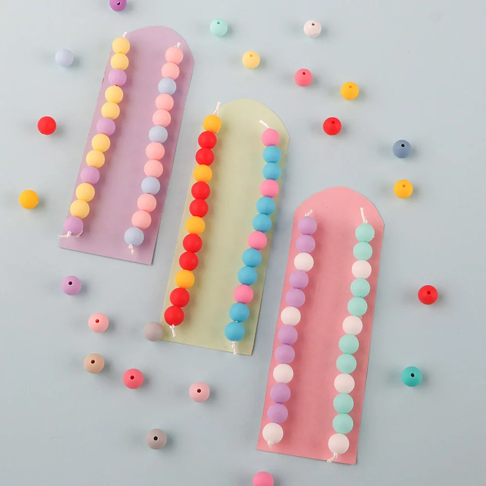 Kovict 60PCS Baby Teether Silicone Beads 12mm DIY Pacifier Chain Bracelet Silicone Bead Baby Teething Necklace Accessories Toy
Kovict 60PCS Baby Teether Silicone Beads 12mm DIY Pacifier Chain Bracelet Silicone Bead Baby Teething Necklace Accessories Toy