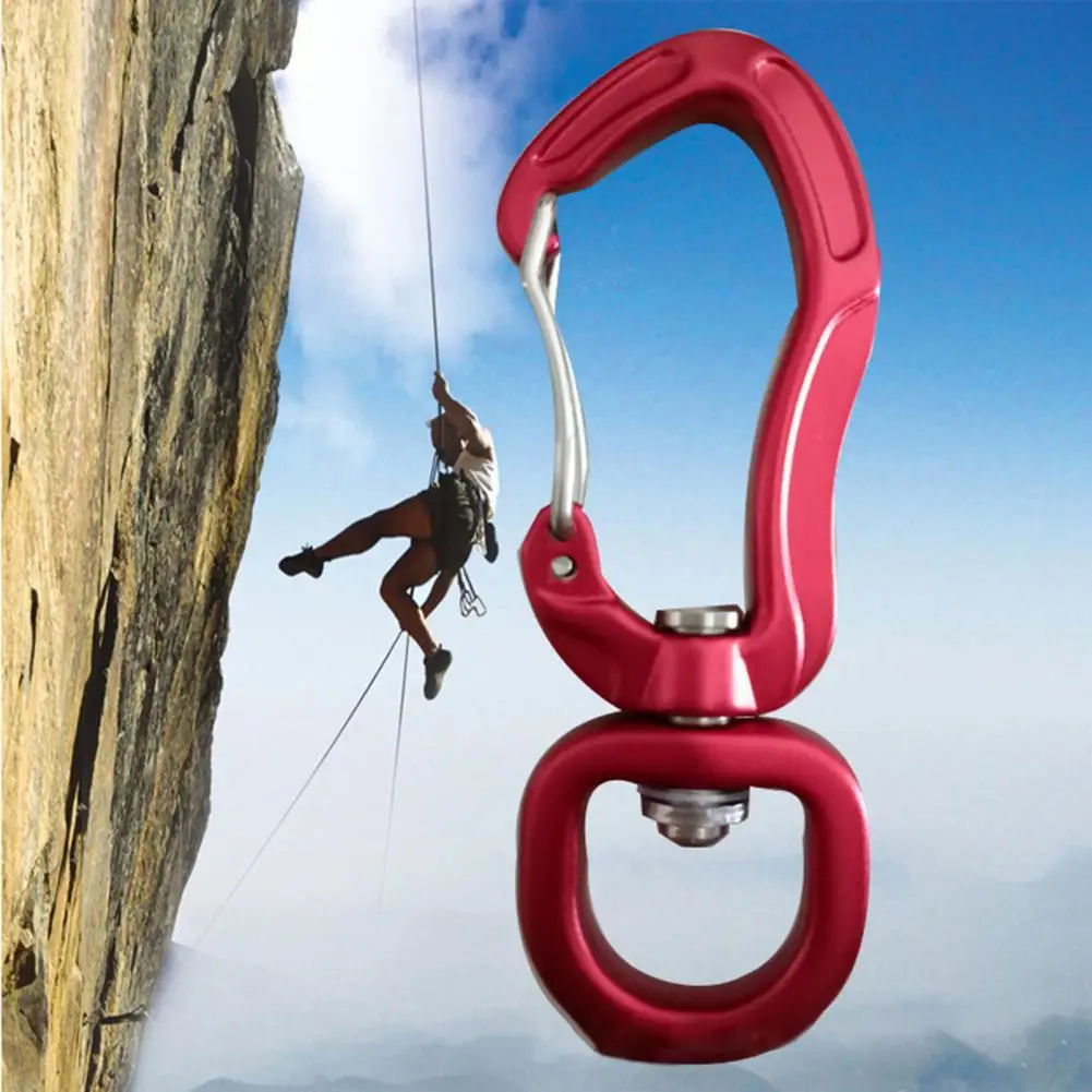 Rock Climbing Rotational Bearing Carabiners Swing Swivel Wear Resistant High Hardness Safety Rotational Buckle for Rappelling
Rock Climbing Rotational Bearing Carabiners Swing Swivel Wear Resistant High Hardness Safety Rotational Buckle for Rappelling