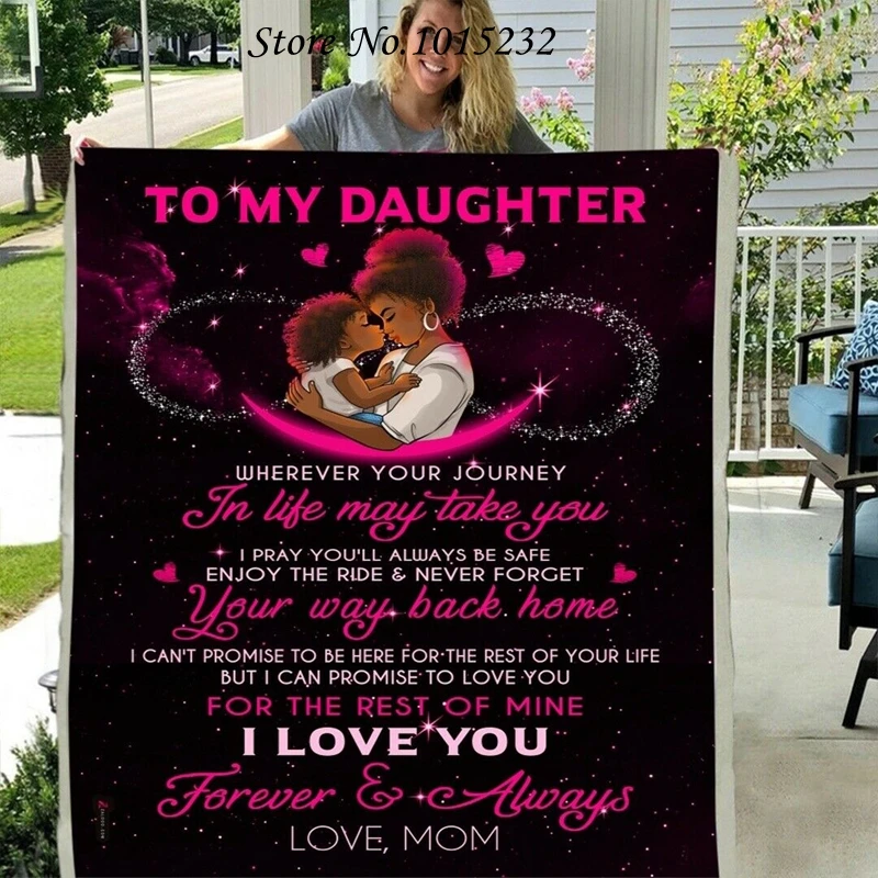Letter Blanket To My Daughter 3D Printed Fleece Blanket for Beds Thick Quilt Fashion Throw Blanket From Love Mom Gift W77
Letter Blanket To My Daughter 3D Printed Fleece Blanket for Beds Thick Quilt Fashion Throw Blanket From Love Mom Gift W77