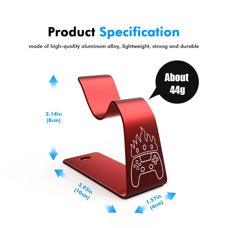 Gamepad Display Stand Controller Bracket Holder for PS5, Effective Desktop Organizer with Anti-skid Silicone Pad
Gamepad Display Stand Controller Bracket Holder for PS5, Effective Desktop Organizer with Anti-skid Silicone Pad