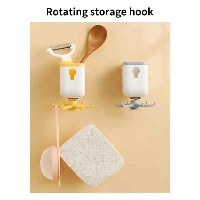 Kitchen Hook Rotatable Wall Mounted Spoon Holder Rack Plastic Bathroom Storage Hanger Shelf Ties Bag Hanger Hanging Rack
Kitchen Hook Rotatable Wall Mounted Spoon Holder Rack Plastic Bathroom Storage Hanger Shelf Ties Bag Hanger Hanging Rack