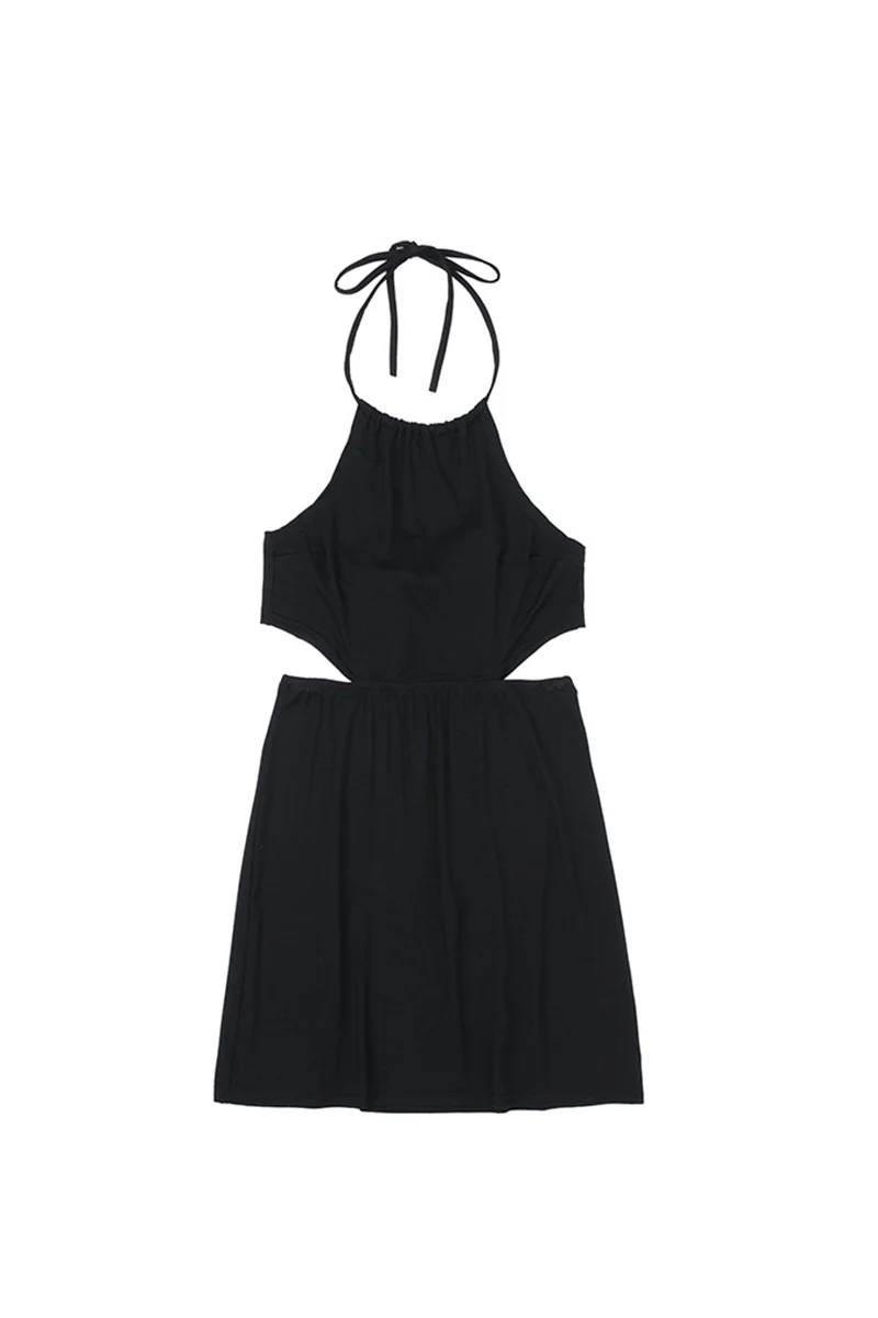 Summer Necked Personalized Hollow Out Waist Dress Is Slim and Versatile, and the Little Black Skirt Is a
Summer Necked Personalized Hollow Out Waist Dress Is Slim and Versatile, and the Little Black Skirt Is a