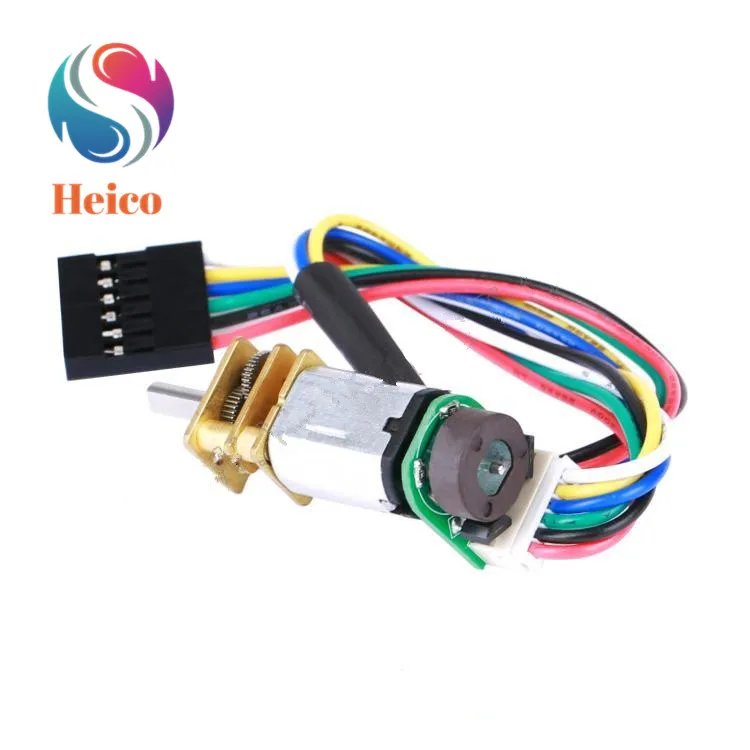 N20 DC Geared Motor 3V-12V Mini Micro Full Metal Reducer Motor With Hall Encoder Speed for DIY Robot Smart Car Kit
N20 DC Geared Motor 3V-12V Mini Micro Full Metal Reducer Motor With Hall Encoder Speed for DIY Robot Smart Car Kit