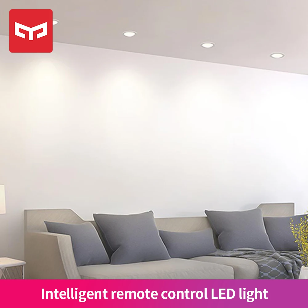 Yeelight Smart Downlight Work With Mi Home App Remote Control White & Warm Light Embedded Ceiling LED Lamp 4W 300lm | Электроника