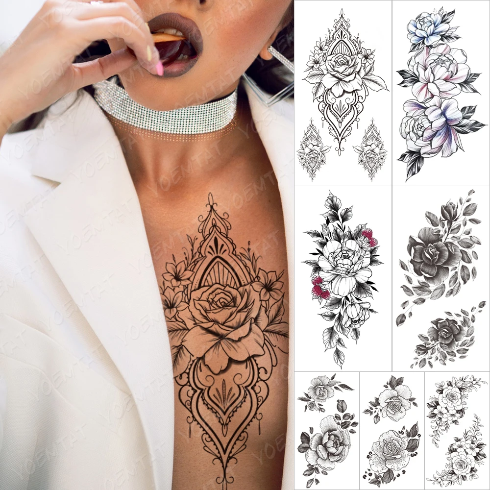 Transferable Waterproof Temporary Sleeve tatooo Stickers Orchid Jasmine Flower Jewelry Arm tattoos Body Art Fake tatoo Man Women
Transferable Waterproof Temporary Sleeve tatooo Stickers Orchid Jasmine Flower Jewelry Arm tattoos Body Art Fake tatoo Man Women
