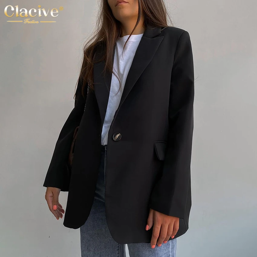 Модная черная Женская куртка Clacive с длинным рукавом 2022 элегантный офисный Женский блейзер на одной пуговице повседневное свободное зеленое...
Модная черная Женская куртка Clacive с длинным рукавом 2022 элегантный офисный Женский блейзер на одной пуговице повседневное свободное зеленое...