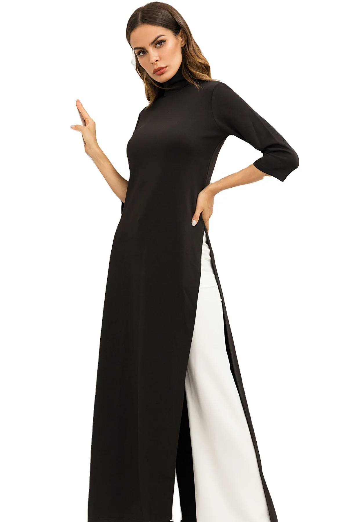 New Spring Muslim Split Dress Fashion Black Plus Size Party Vestidos Turkey Dubai Abaya Pakistan Moroccan Kaftan Turkey Gowns
New Spring Muslim Split Dress Fashion Black Plus Size Party Vestidos Turkey Dubai Abaya Pakistan Moroccan Kaftan Turkey Gowns