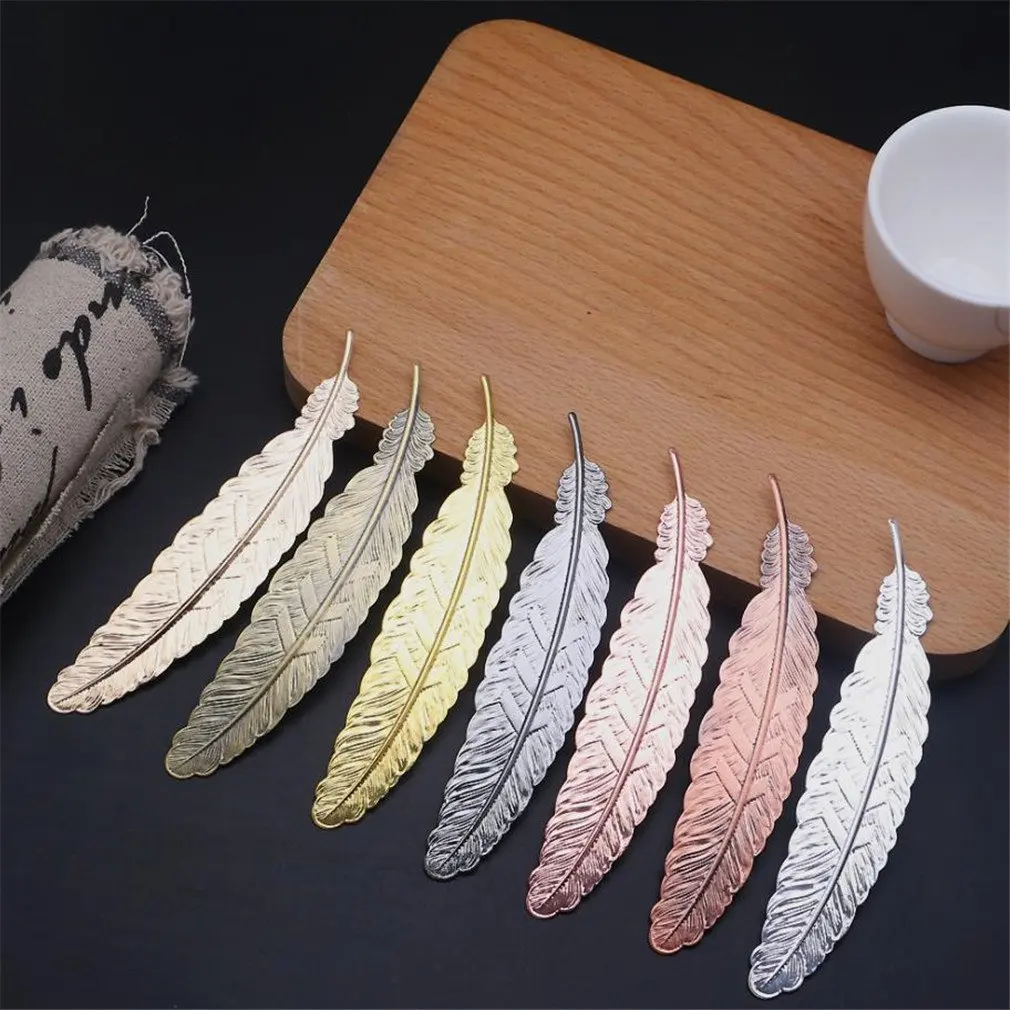 10pcs Cute Feathers Metal Bookmark for Book Retro Cute Creative 3D Gold Plated Children Student Gift School Stationery Office
10pcs Cute Feathers Metal Bookmark for Book Retro Cute Creative 3D Gold Plated Children Student Gift School Stationery Office