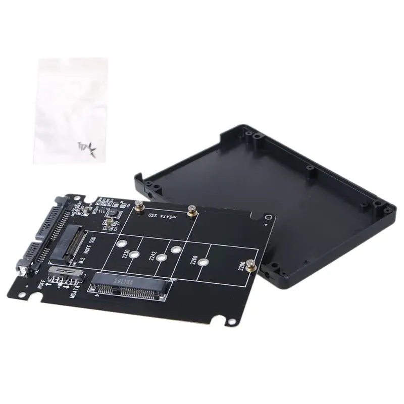 MSATA/M.2 NGFF to SATA3 Adapter Card Enclosure Box for 2.5" SSD PC Computer Accessories Kit K3NB
MSATA/M.2 NGFF to SATA3 Adapter Card Enclosure Box for 2.5" SSD PC Computer Accessories Kit K3NB